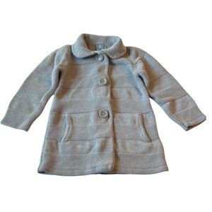 GAP - Baby Gap Collared Gray Sweater/Jacket 3 buttons pockets Size 4yrs EUC